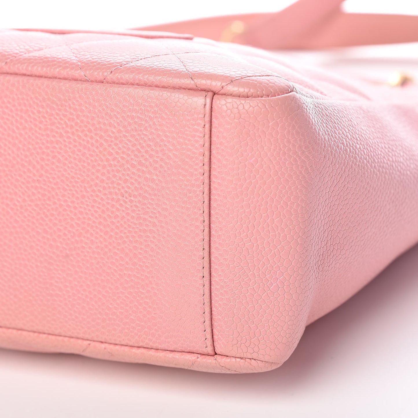Caviar Quilted Petit Shopping Tote PST Pink