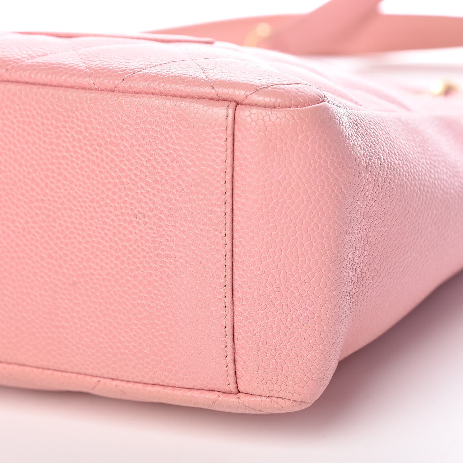 Chanel Caviar Quilted Petit Shopping Tote PST Pink 9 of 17