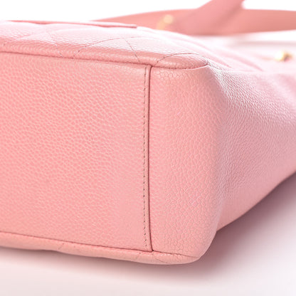 Chanel Caviar Quilted Petit Shopping Tote PST Pink 9 of 17