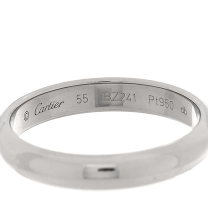 Cartier Platinum 3.5mm 1895 Wedding Band Ring 55 7.25 4 of 5