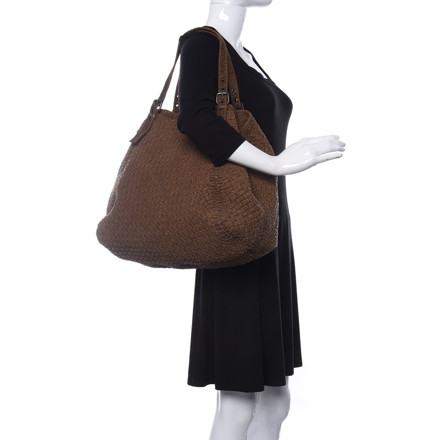 Bottega Veneta Nappa Intrecciato Perforated Tote Noce 3 of 10
