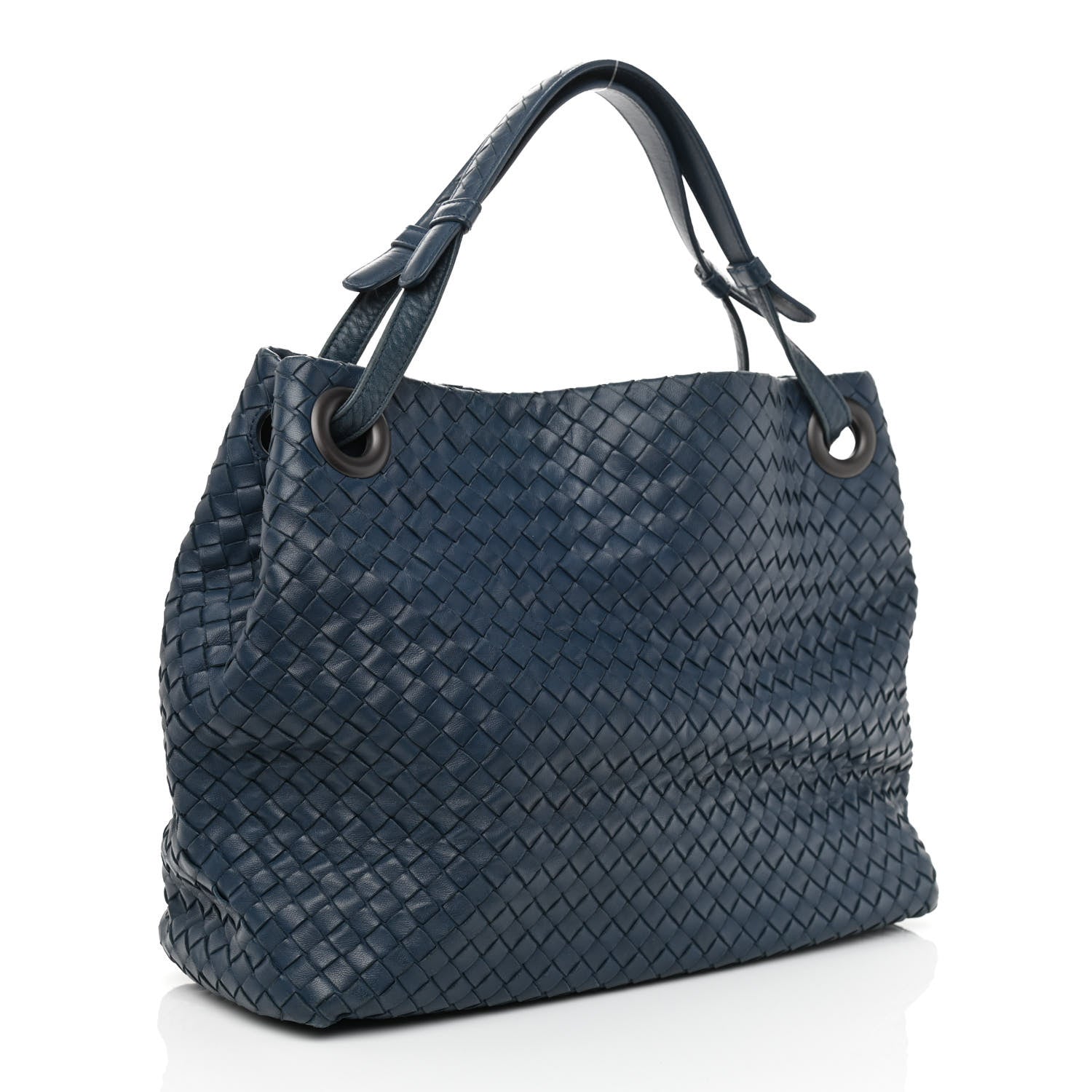 Bottega Veneta Nappa Intrecciato Medium Garda Bag Blue 2 of 8