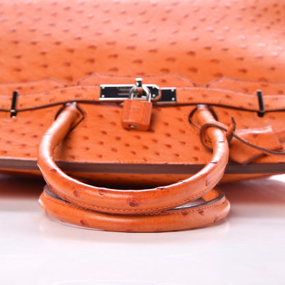 Hermes Ostrich Birkin 35 Orange 28 of 33