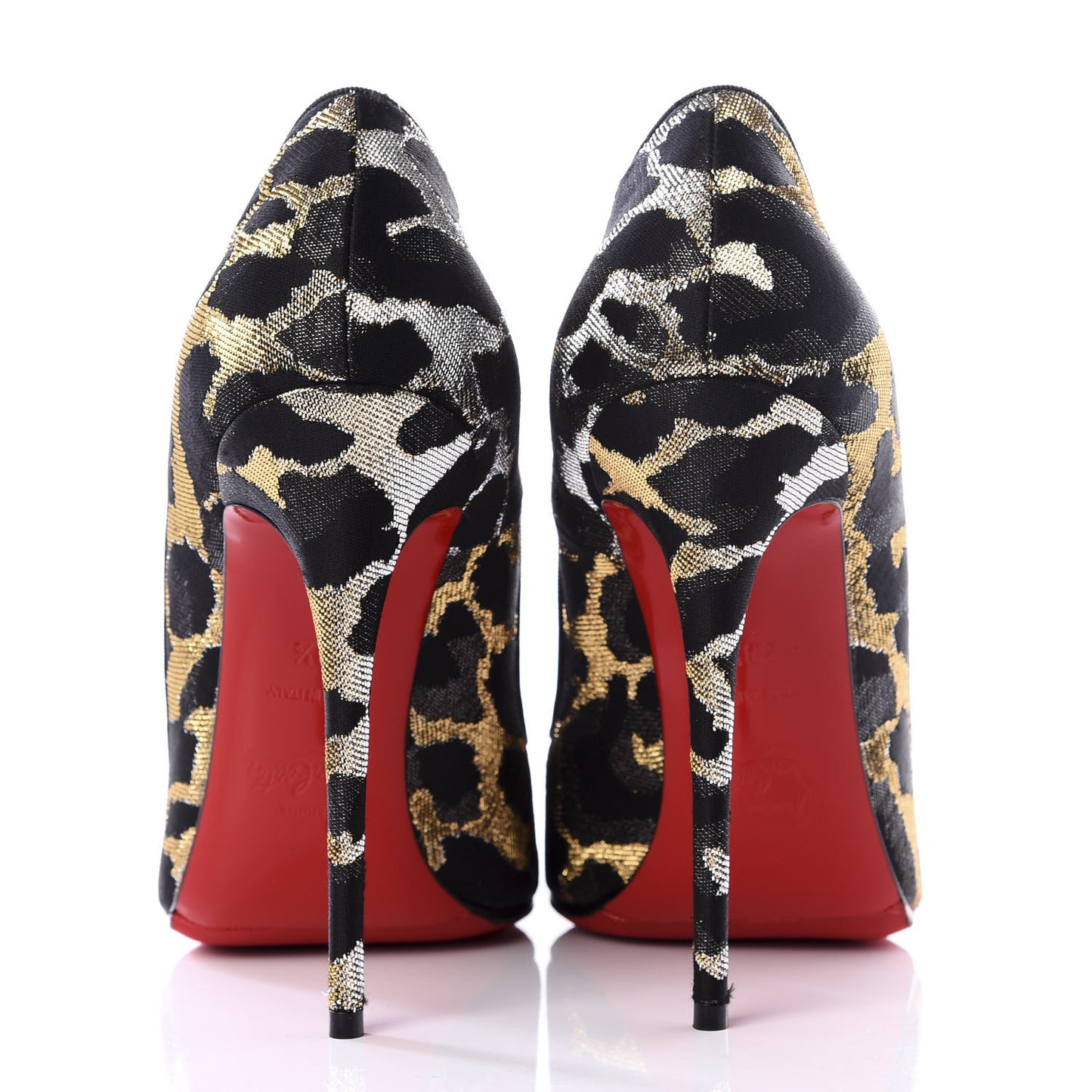 Lurex Feline So Kate 120 Pumps 38.5 Black Gold