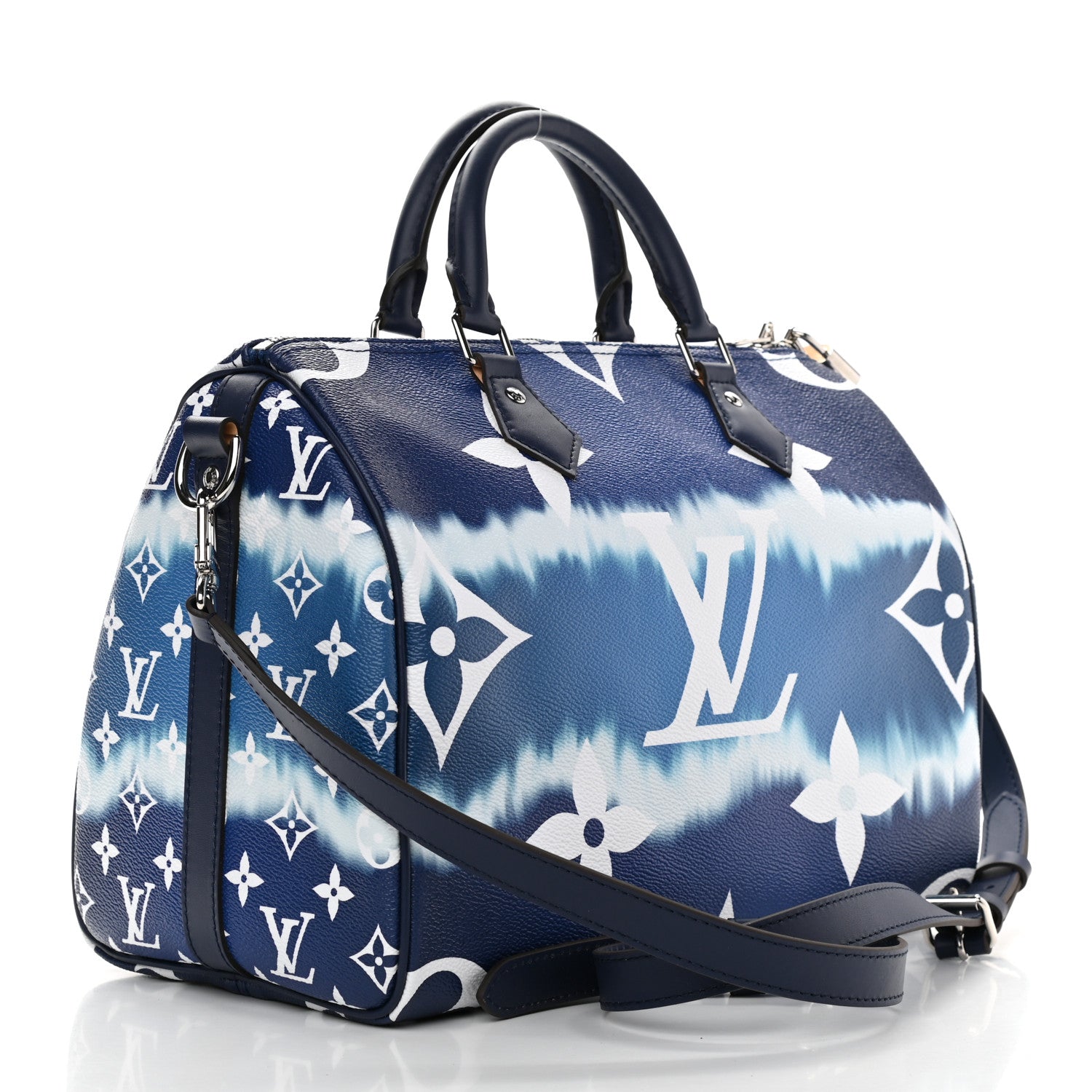 Louis Vuitton Monogram Escale Speedy Bandouliere 30 Blue 3 of 10