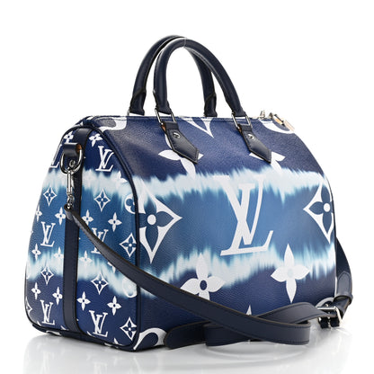Louis Vuitton Monogram Escale Speedy Bandouliere 30 Blue 3 of 10