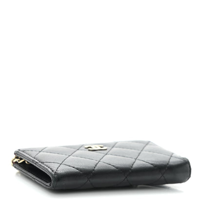 Chanel Lambskin Quilted Key Holder Case Black 5 of 11