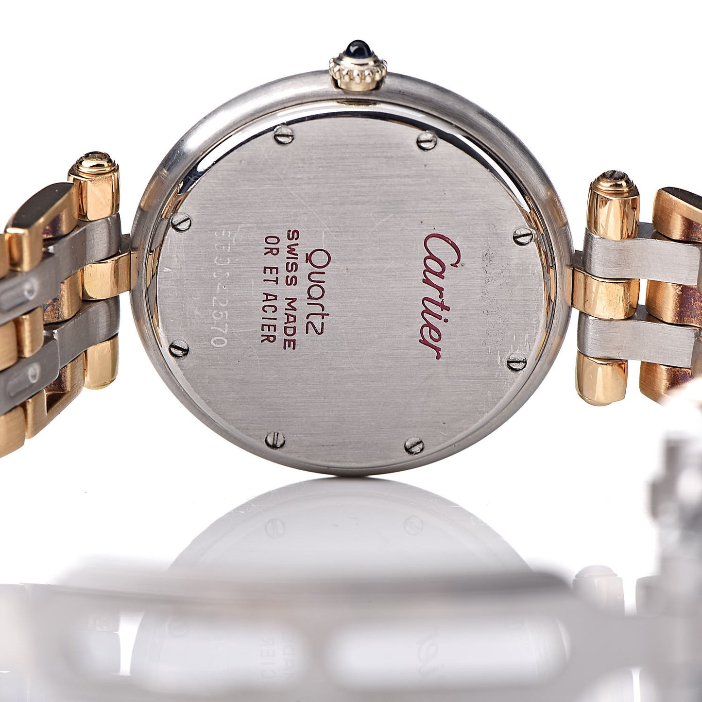 Stainless Steel 18K Yellow Gold 29mm Panthere Vendome Quartz Watch
