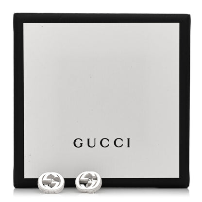 Gucci Sterling Silver Interlocking G Stud Earrings 5 of 5