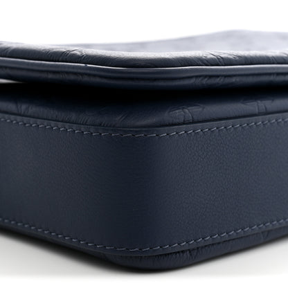 Louis Vuitton Calfskin Monogram Shadow Trio Messenger Navy 8 of 9