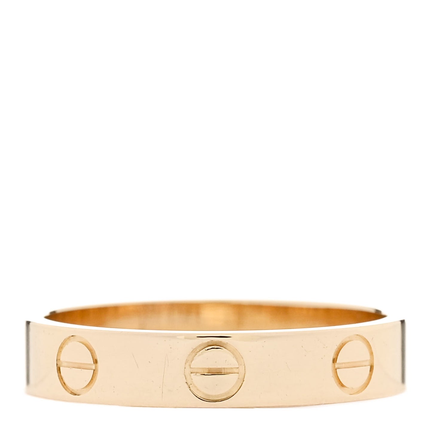 18K Yellow Gold 3.5mm LOVE Wedding Band Ring 52 6