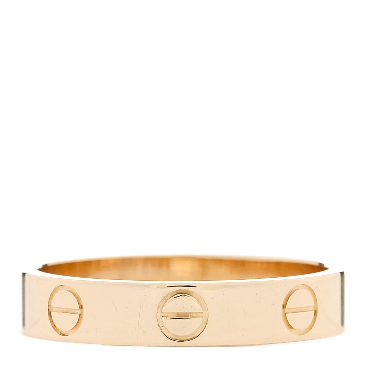 Cartier 18K Yellow Gold 3.5mm LOVE Wedding Band Ring 52 6 3 of 5