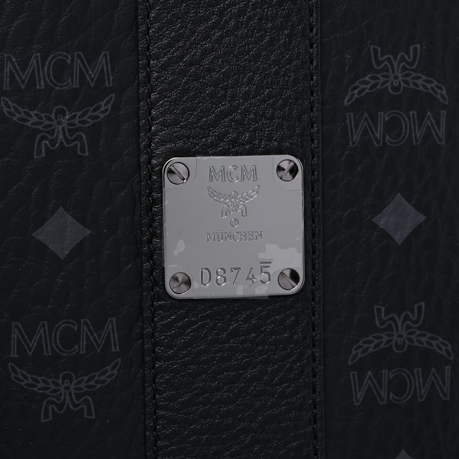 MCM Visetos Medium Liz Reversible Shopper Tote Black 7 of 14