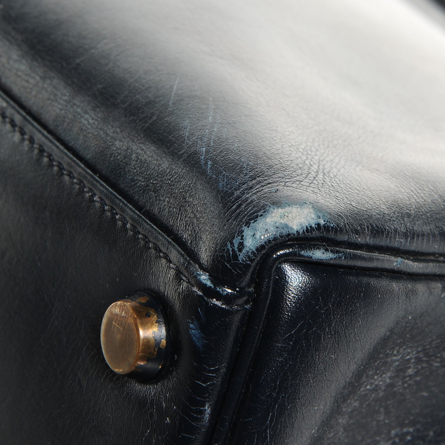 Hermes Box Kelly 28 Navy Bleu 7 of 9