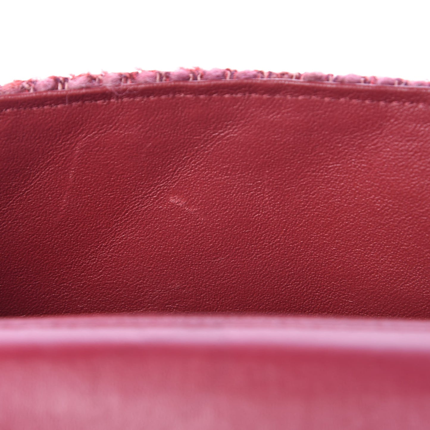 Crochet Embroidered Mini Rectangular Flap Red