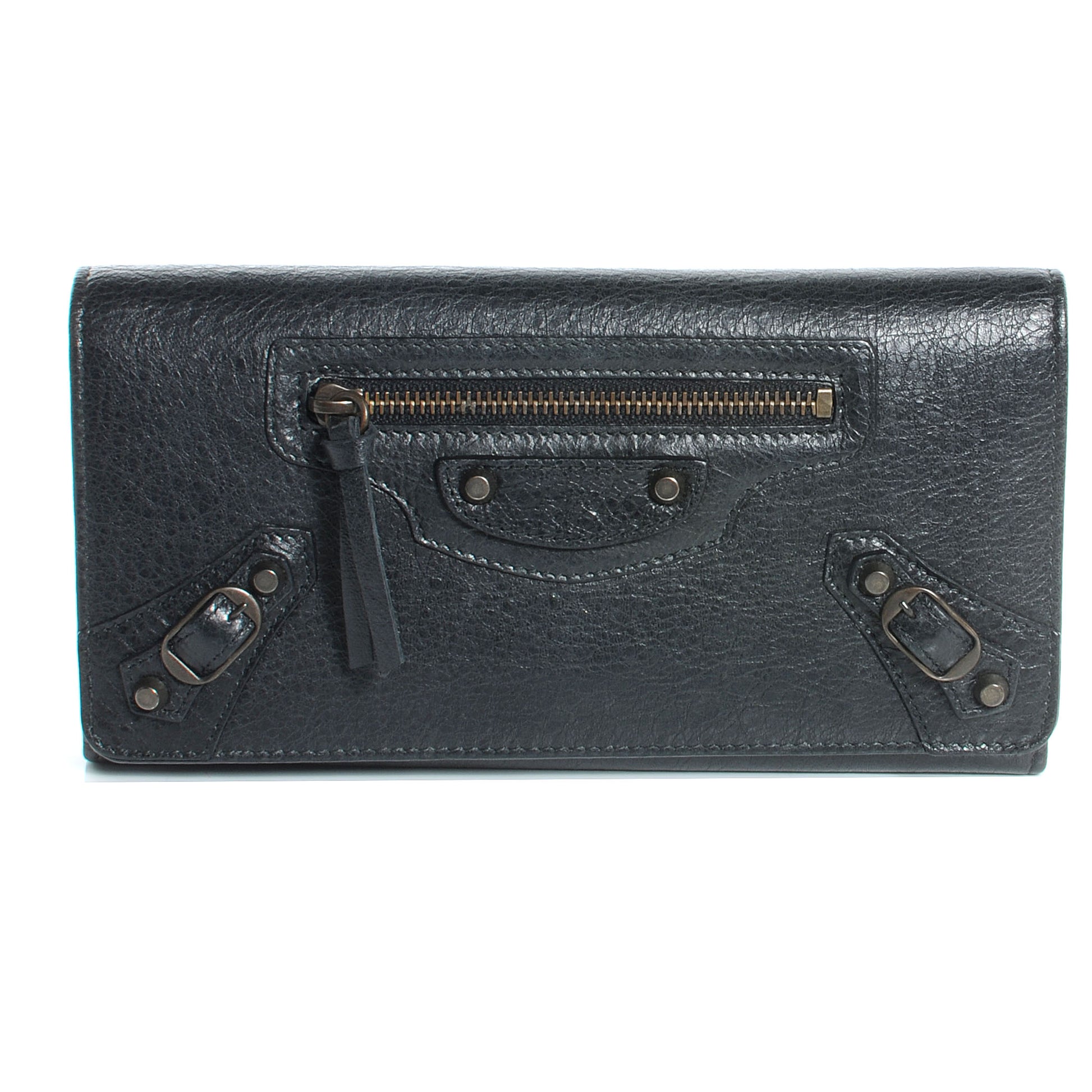 Balenciaga Agneau Money Wallet Anthracite 1 of 7