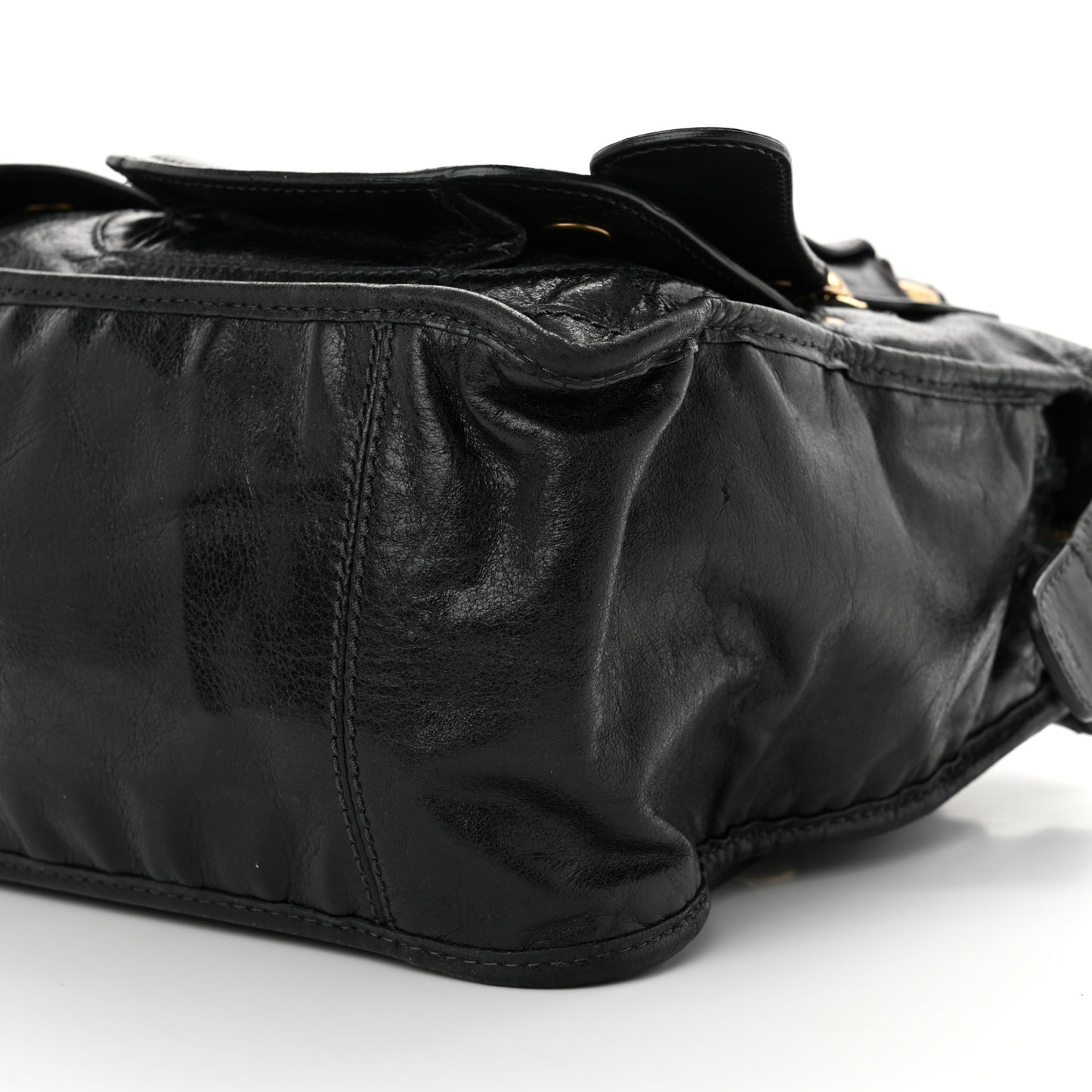 Calfskin Large Bay Tote Black