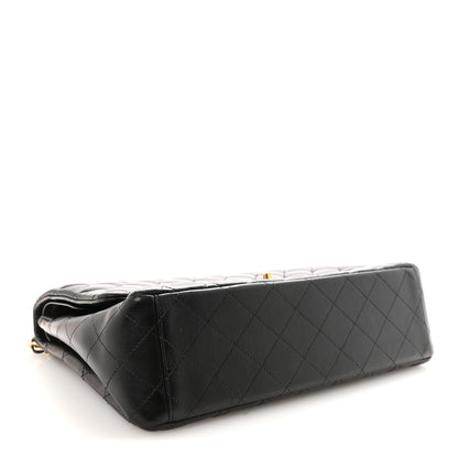 Chanel Lambskin Quilted Maxi Double Flap Black 4 of 10