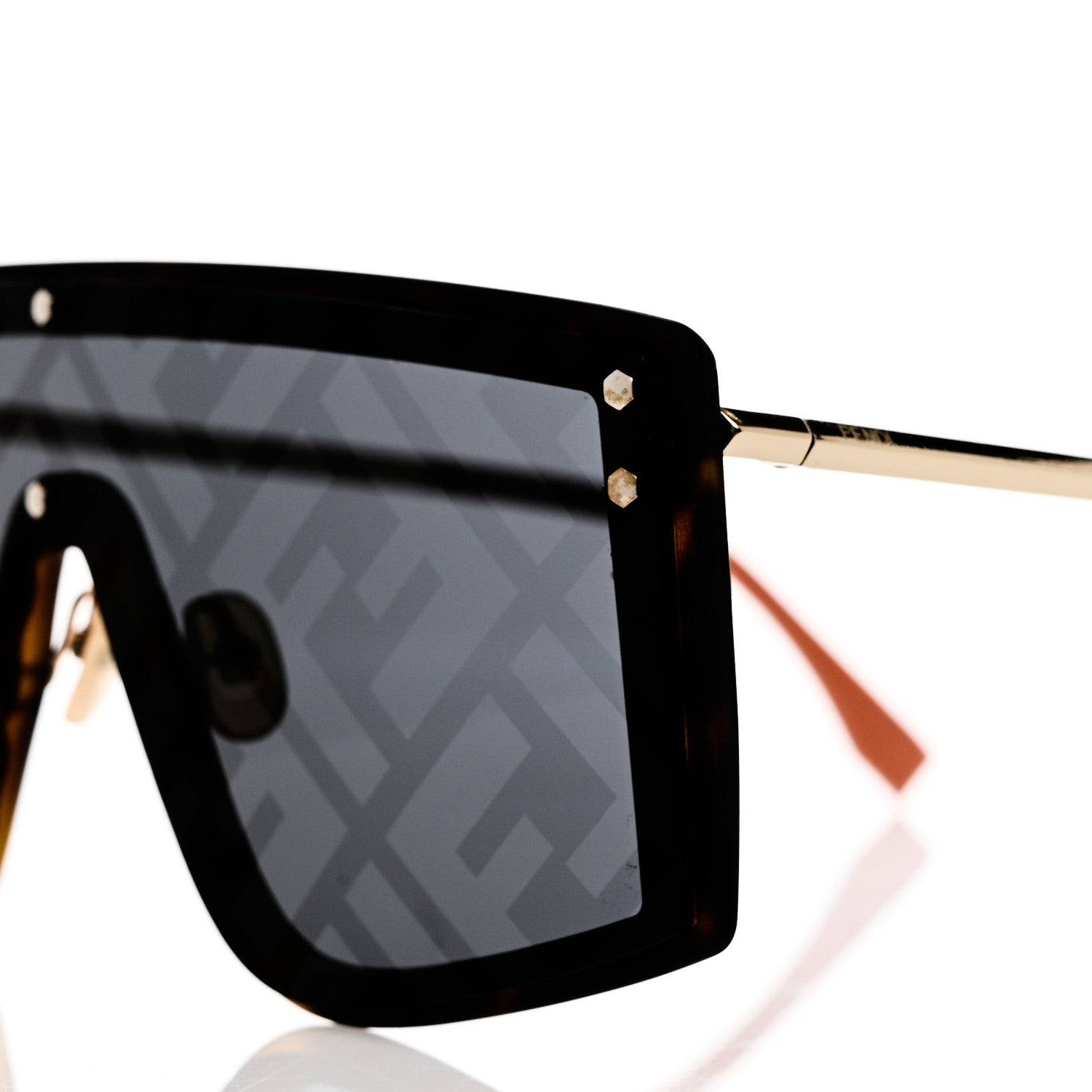 Fendi FF Shield Sunglasses FF M0076/G/S Black 5 of 8