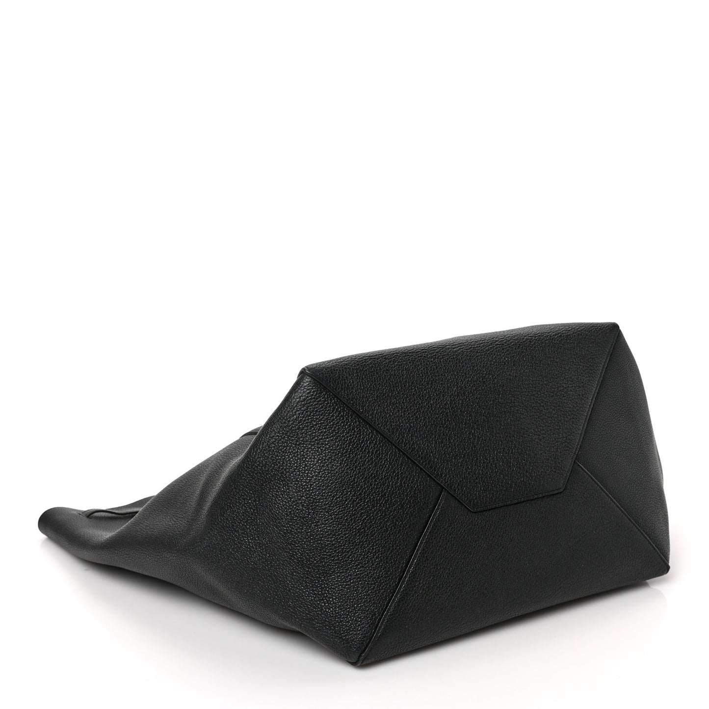 Soft Grained Calfskin Medium Belt Cabas Phantom Black