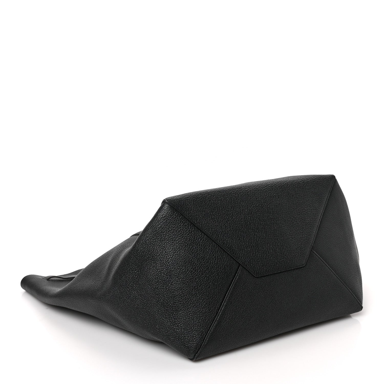 Celine Soft Grained Calfskin Medium Belt Cabas Phantom Black 4 of 9
