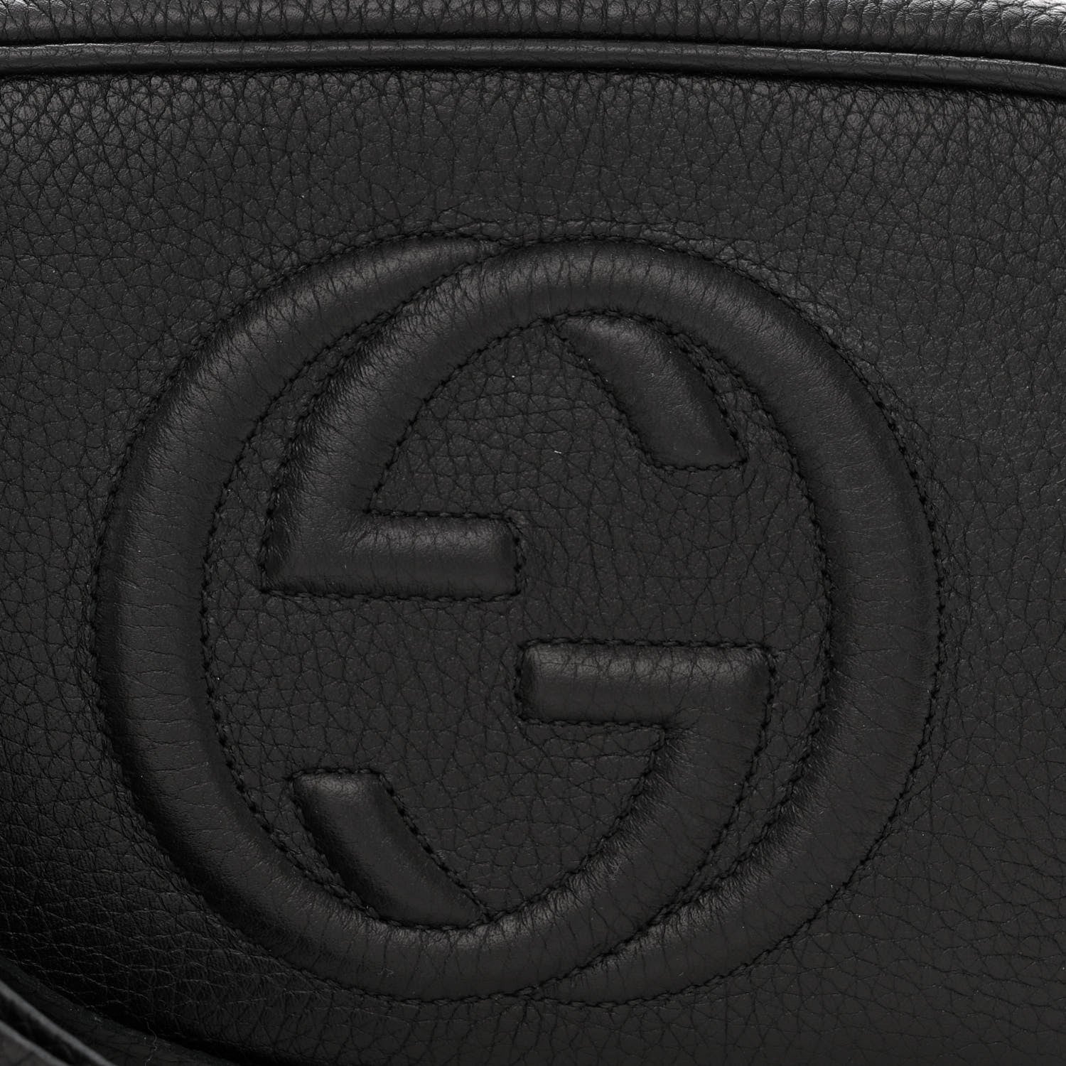 Gucci Pebbled Calfskin Mini Soho Disco Bag Black 8 of 11