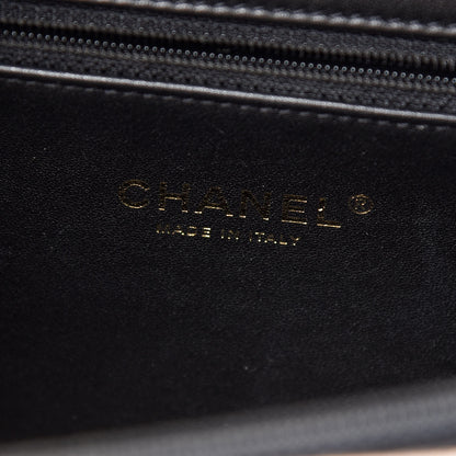 Chanel Caviar Quilted Medium CC Filigree Vanity Case Beige Black 6 of 10