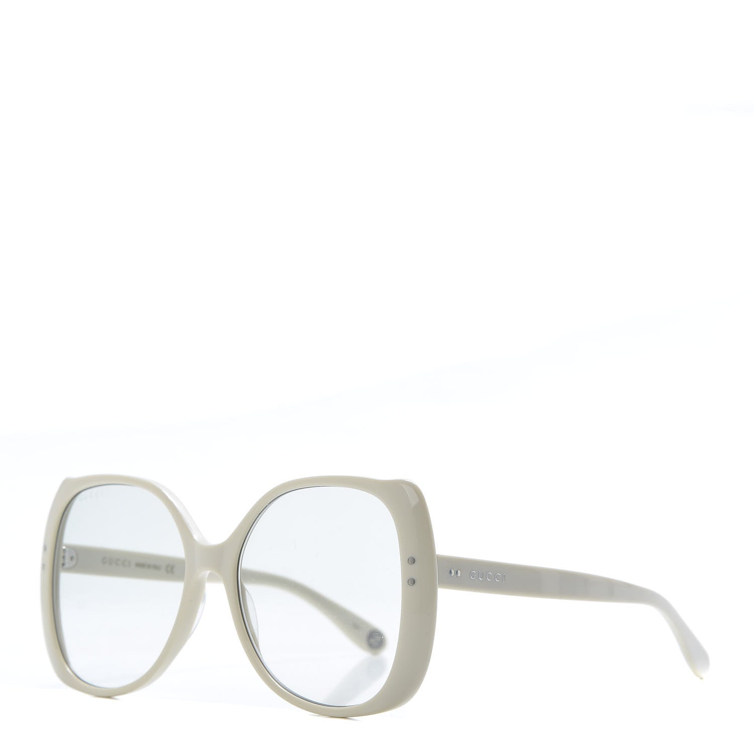 Gucci Acetate Oversize Square GG0472S Sunglasses White 1 of 7