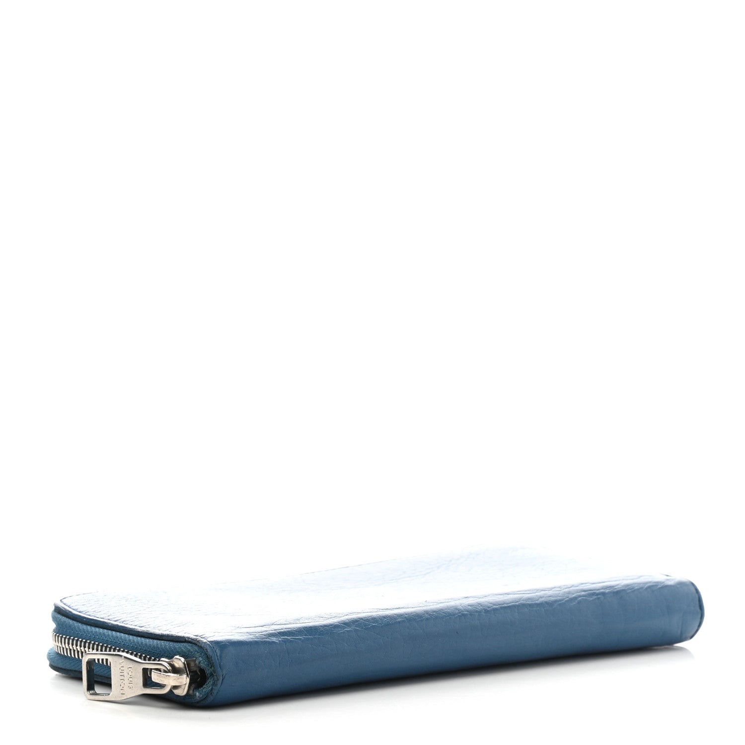 Louis Vuitton Taurillon Vertical Zippy Wallet Bleu Canard 4 of 7