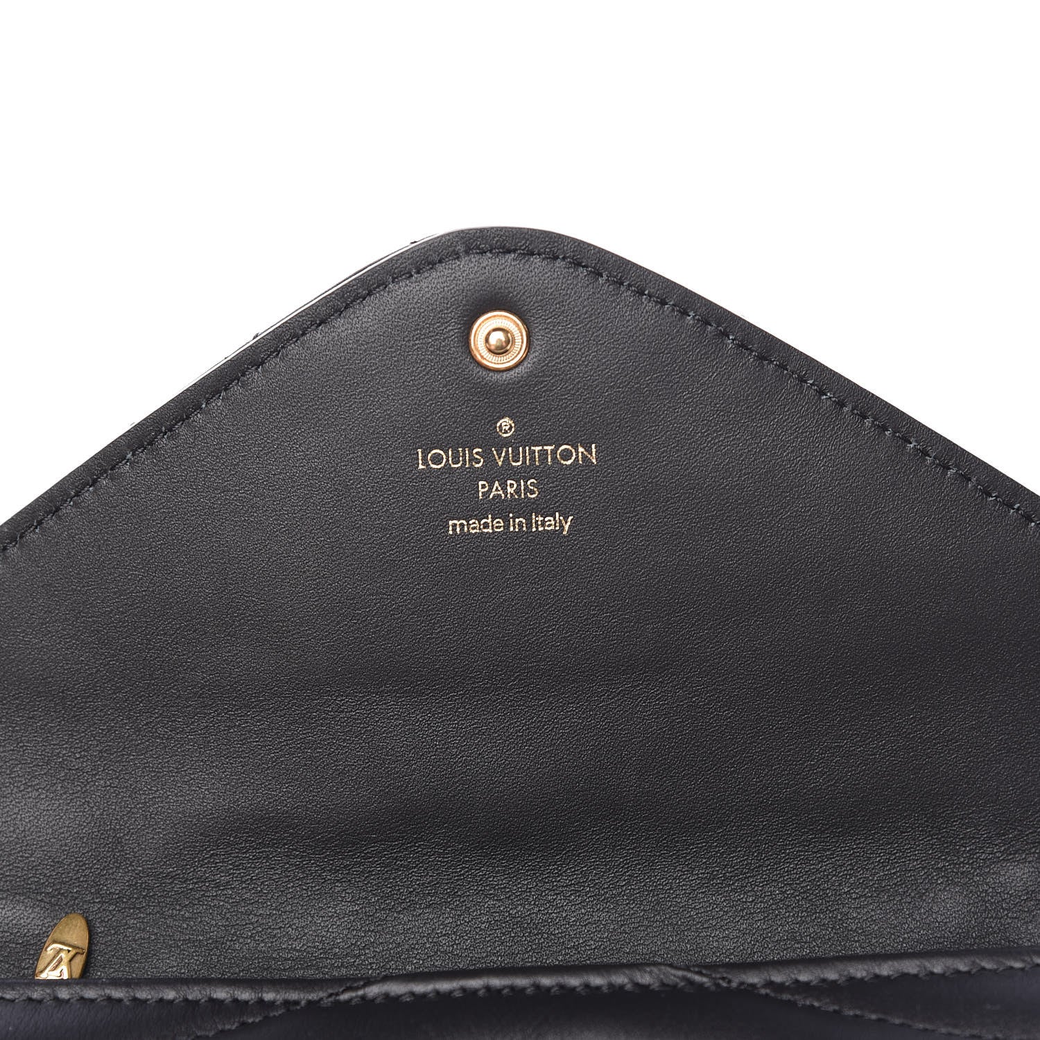 Louis Vuitton Calfskin New Wave Long Wallet Black 6 of 8