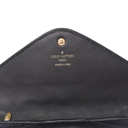 Louis Vuitton Calfskin New Wave Long Wallet Black 6 of 8