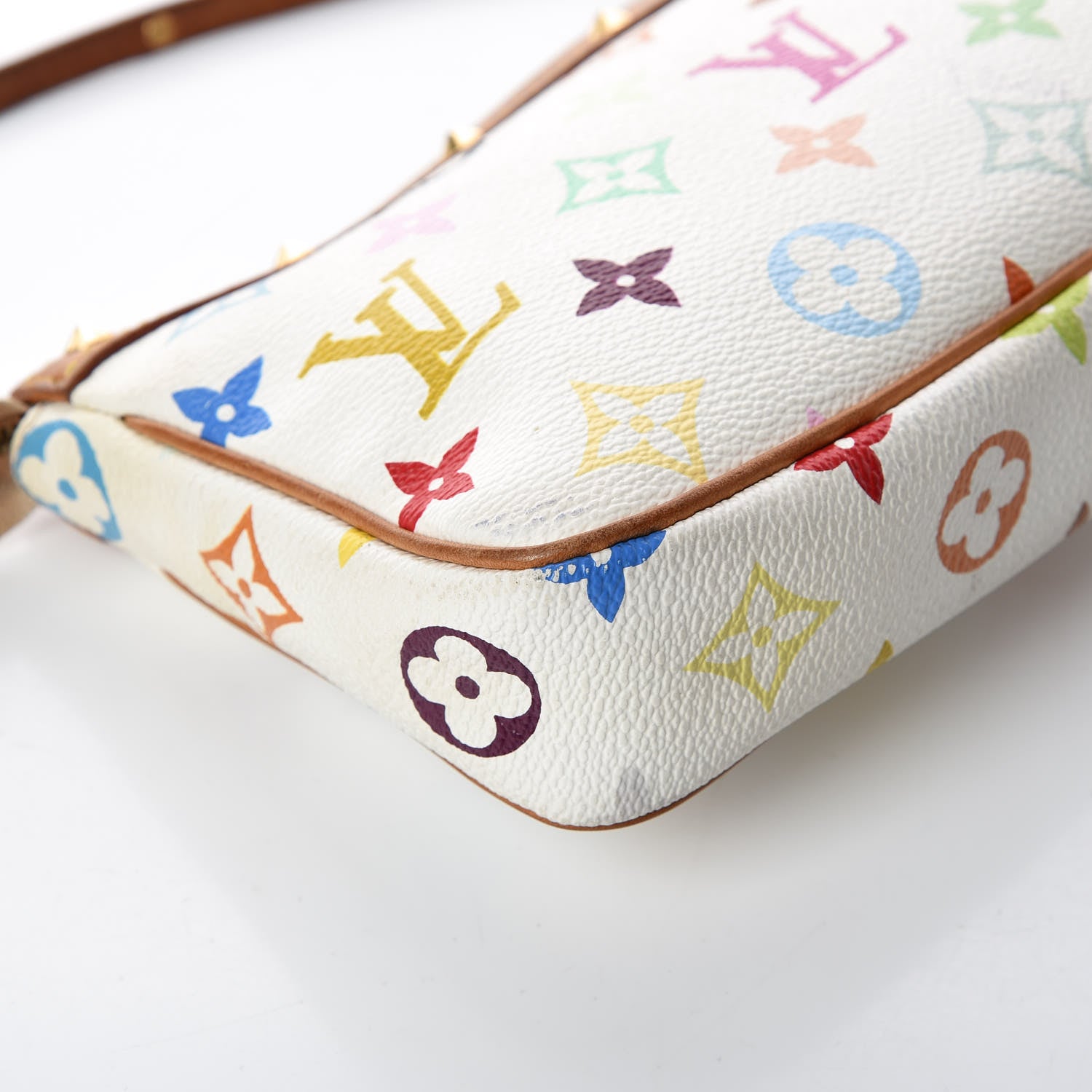 Louis Vuitton Monogram Multicolor Pochette Accessories White 12 of 20