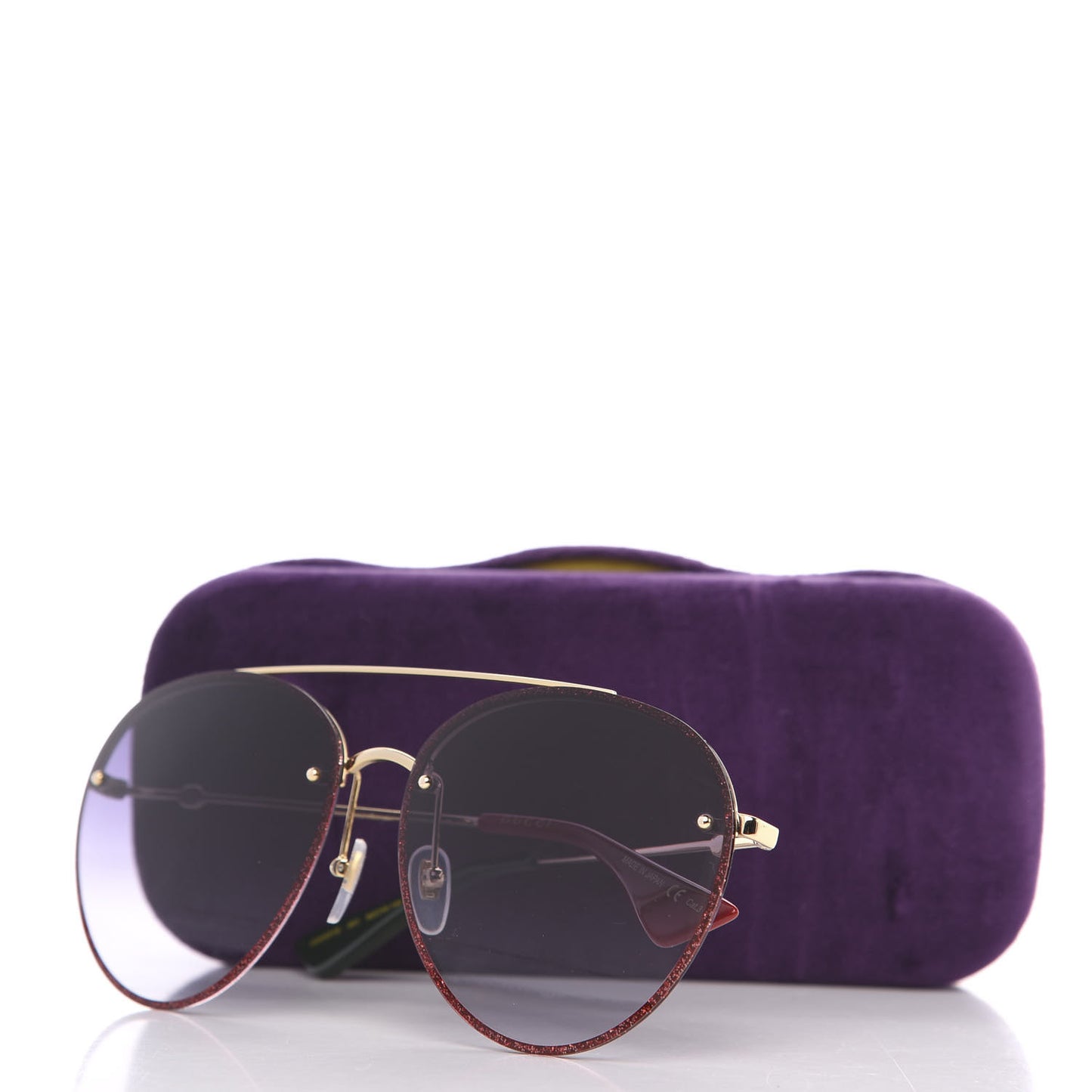 Glitter Aviator Sunglasses GG0351S Red