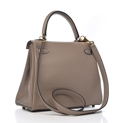 Hermes Swift Kelly Retourne 25 Gris Asphalte 3 of 38
