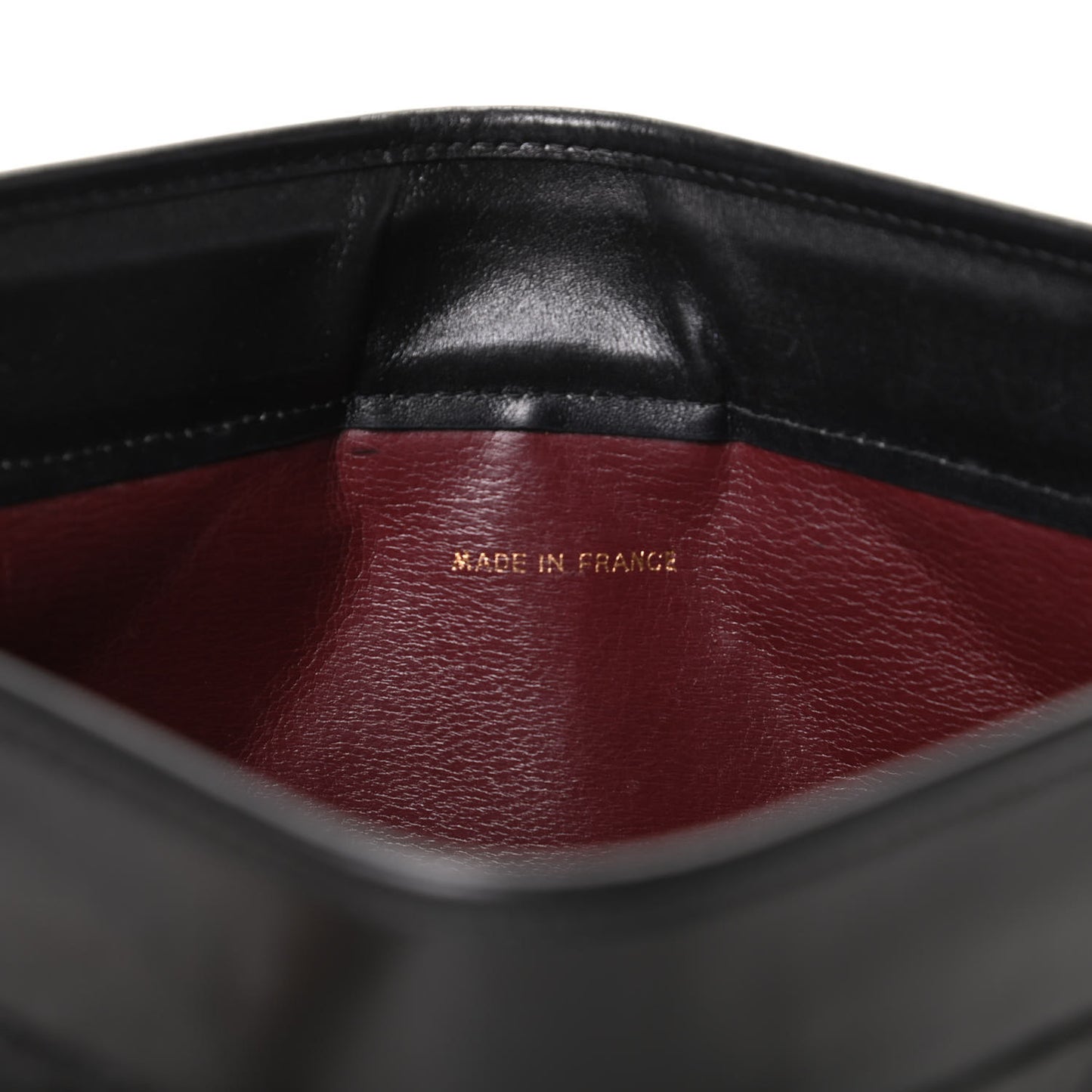 Lambskin Quilted CC Large Clutch Black