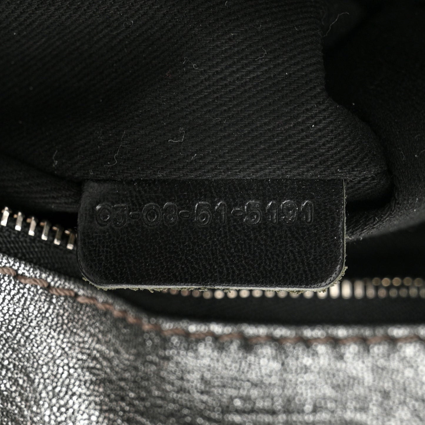 Metallic Calfskin Medium Paddington Satchel Steel