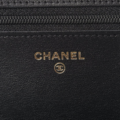 Chanel Aged Calfskin Quilted Reissue Wallet On Chain WOC Black 6 of 11