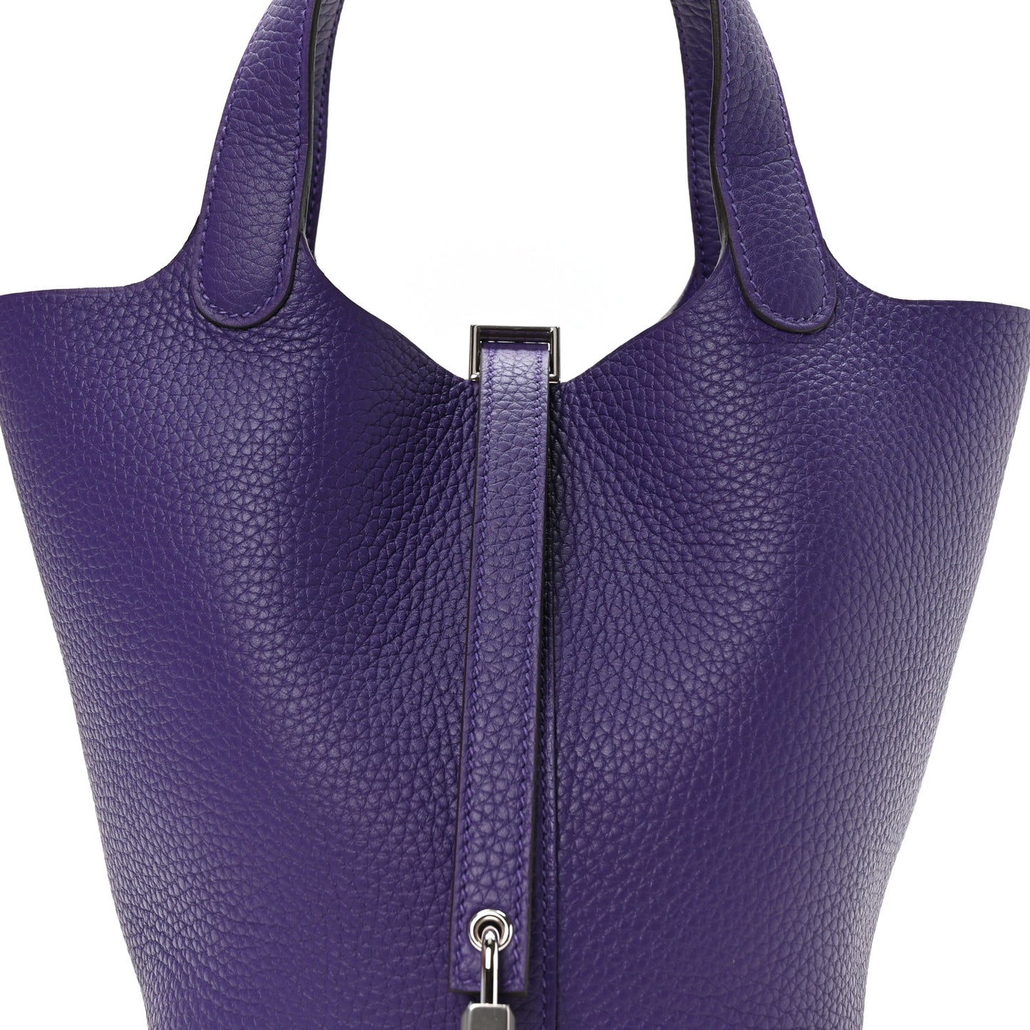 Taurillon Clemence Picotin Lock 18 PM Purple
