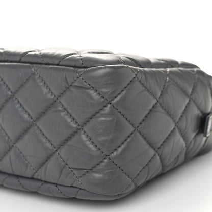 Chanel Aged Calfskin Quilted Medium Reissue Camera Case Grey 10 of 11