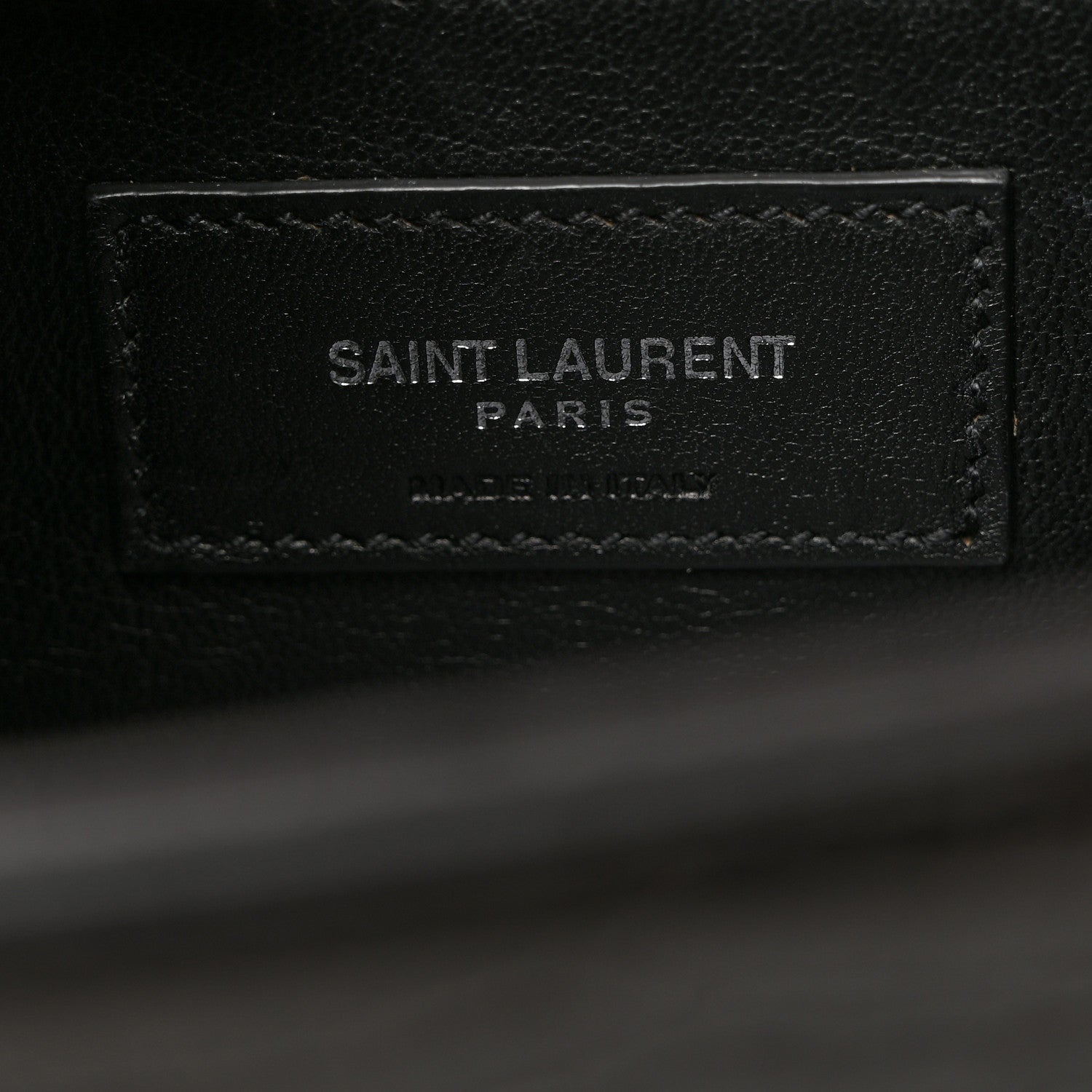 Saint Laurent Calfskin Crocodile Embossed Medium Classic Monogram Kate Tassel Satchel Storm 6 of 10