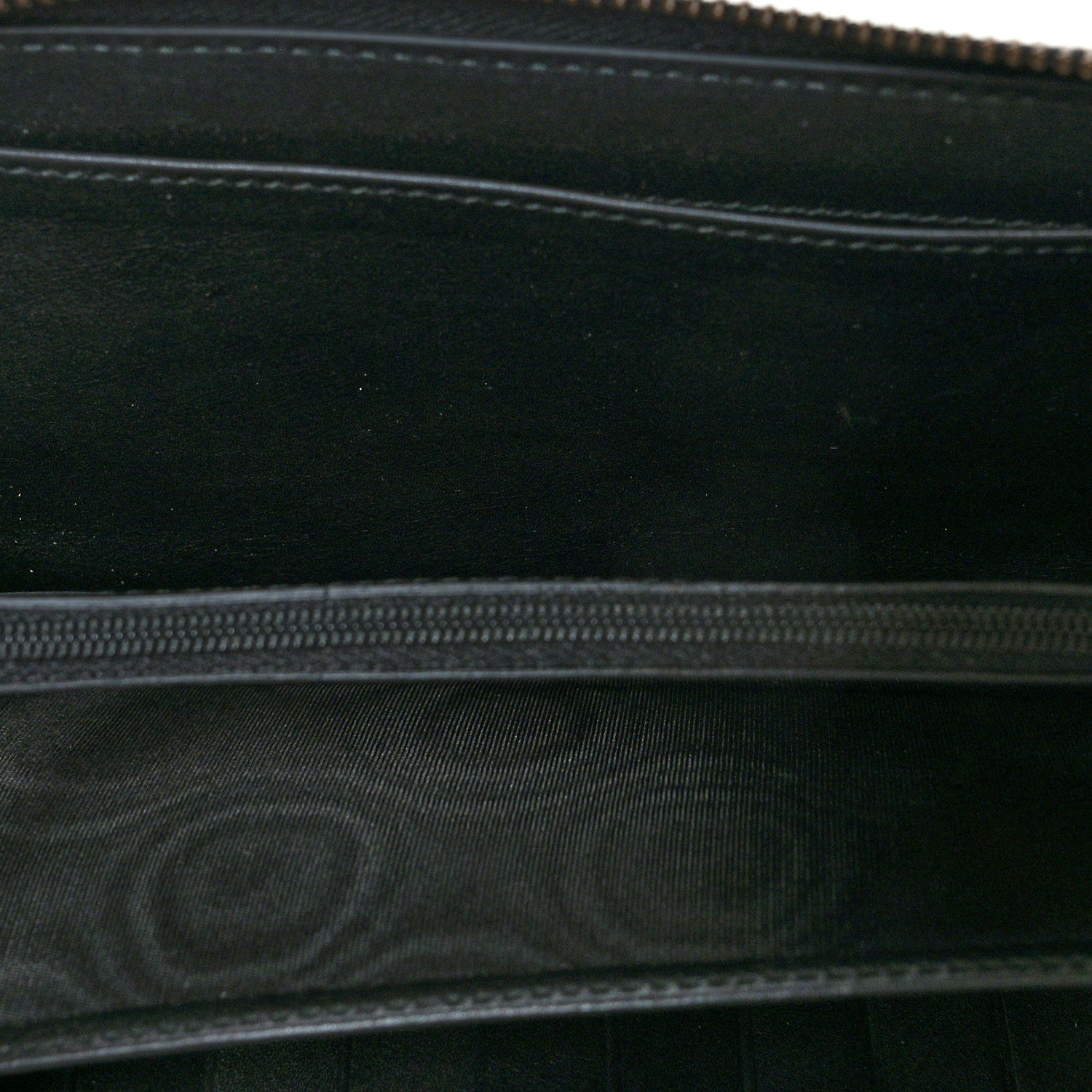 Gucci Calfskin Matelasse GG Marmont Zip Around Organizer Wallet Black 6 of 8