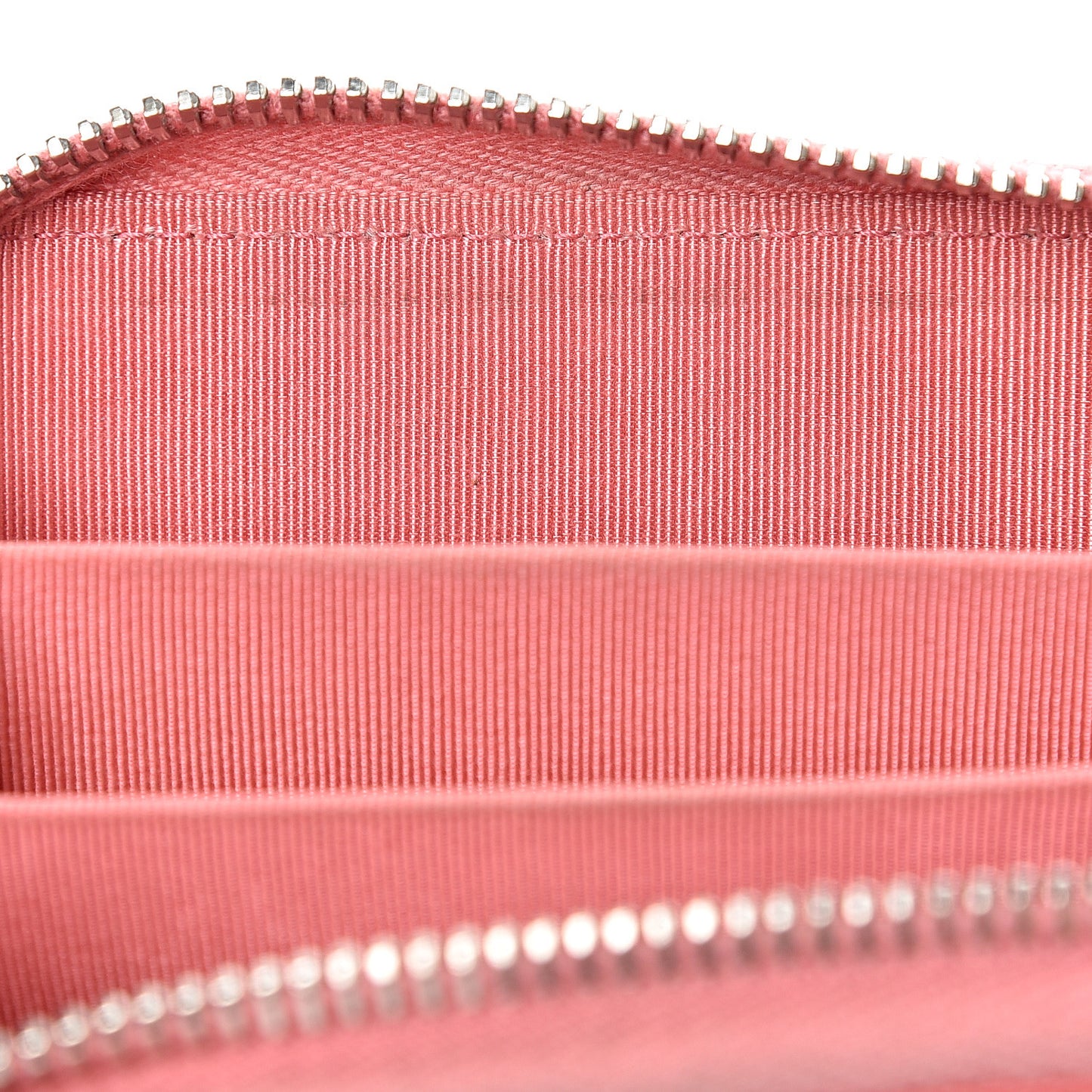 Patent Calfskin Quilted Zip Coin Purse Pink