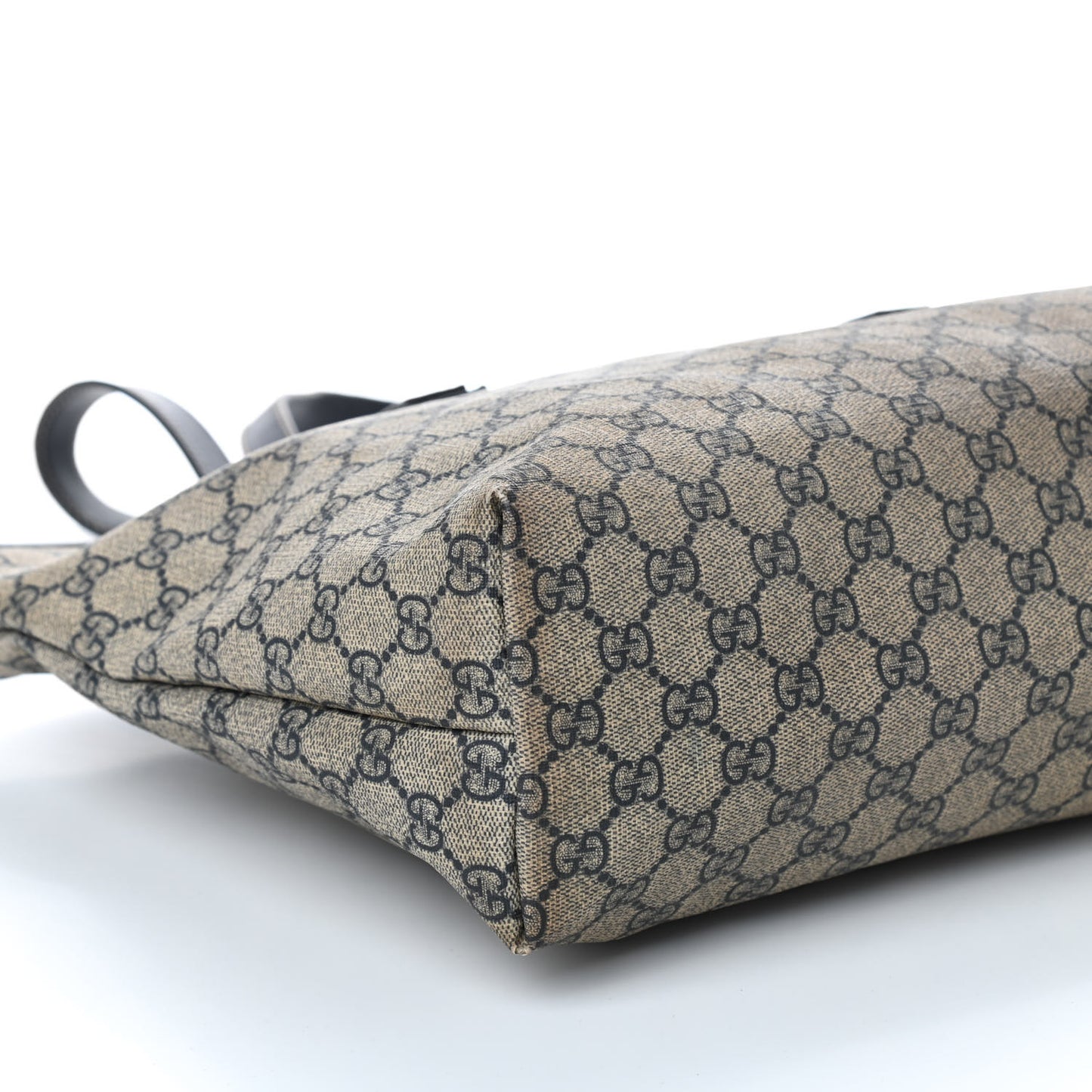GG Supreme Monogram Medium Zippered Shopping Tote Navy