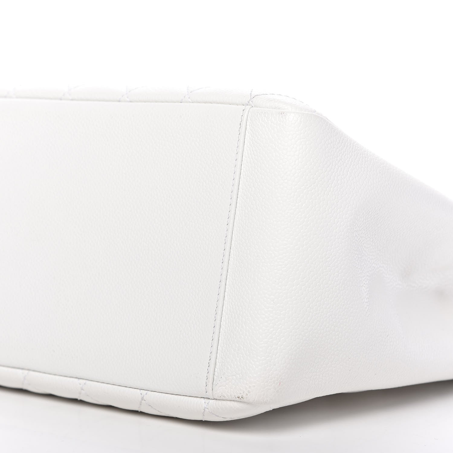 Chanel Caviar Quilted Grand Shopping Tote GST White 7 of 11