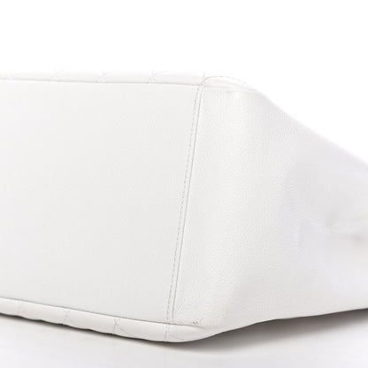 Chanel Caviar Quilted Grand Shopping Tote GST White 7 of 11