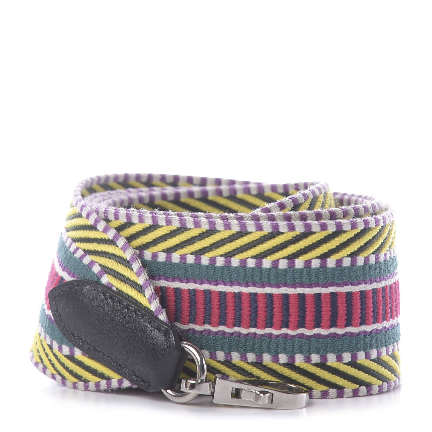 Hermes Toile Swift 50mm Sangle Cavale Shoulder Strap Multicolor Black 1 of 5