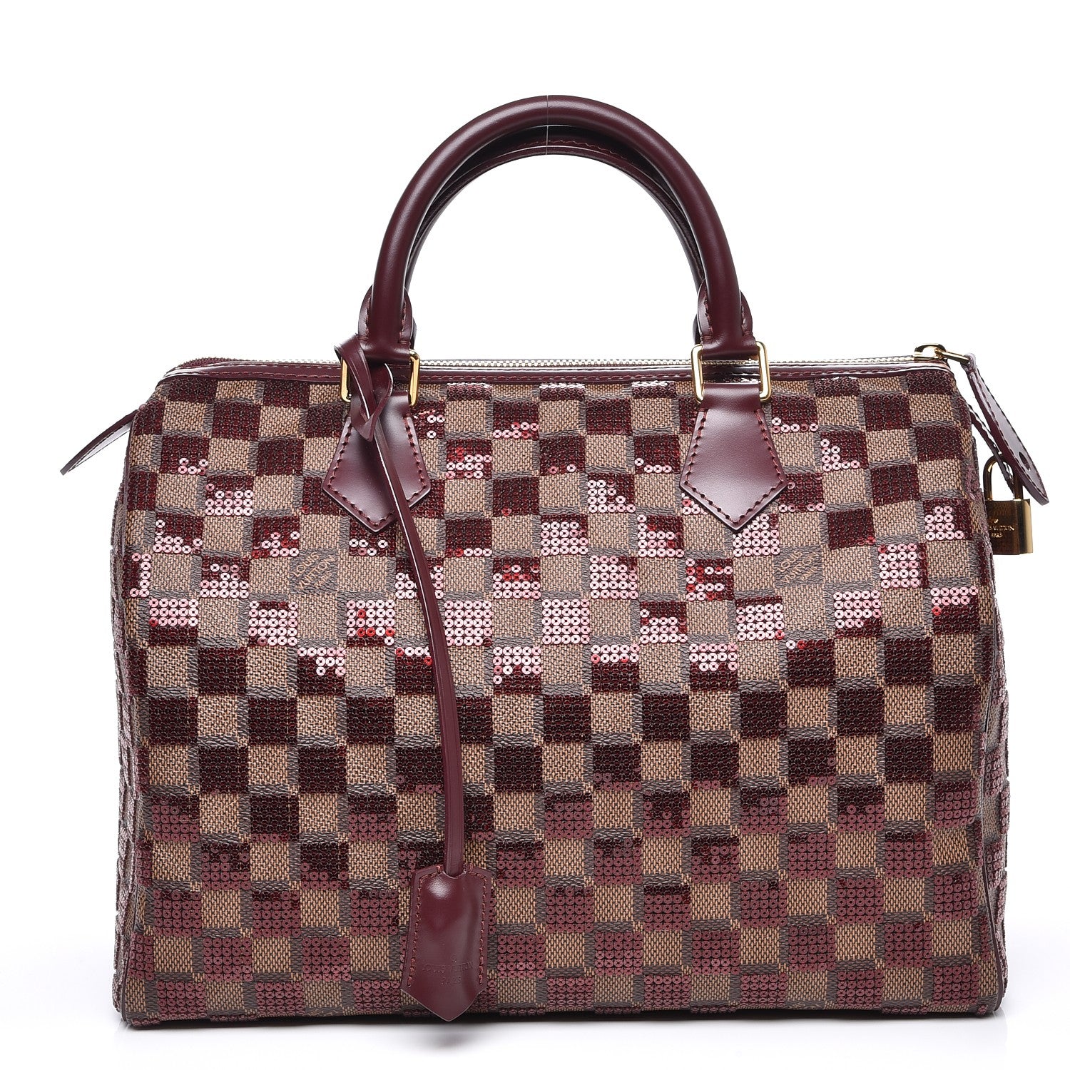 Louis Vuitton Damier Paillettes Speedy 30 Rouge 1 of 9