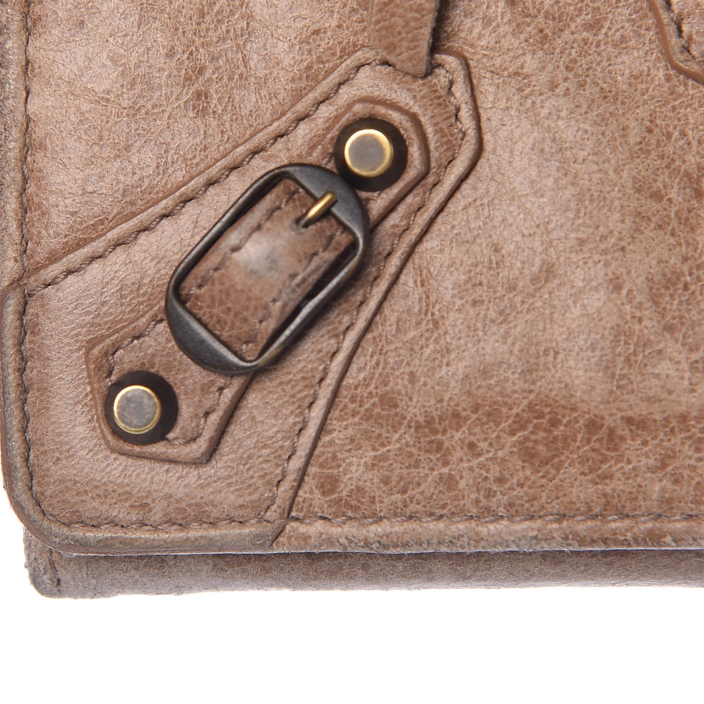 Agneau Classic Hardware Money Wallet Seigle