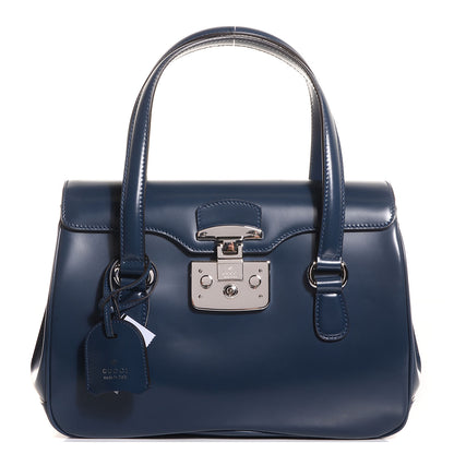Gucci Regent Calfskin Medium Lady Lock Satchel Caspian 1 of 8