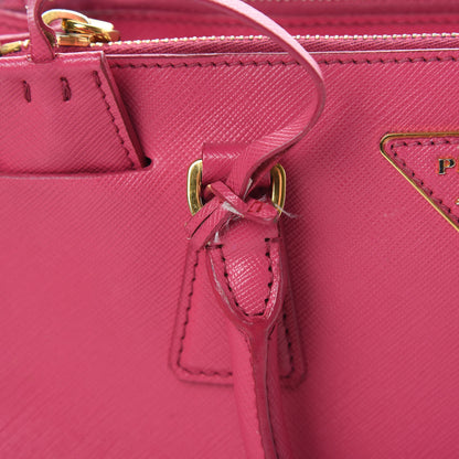 Prada Saffiano Lux Small Galleria Double Zip Tote Fuxia 16 of 26